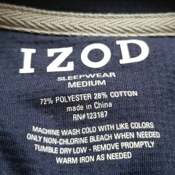 MEN'S IZOD Navy Shirt. NWT - Picture 6 of 9